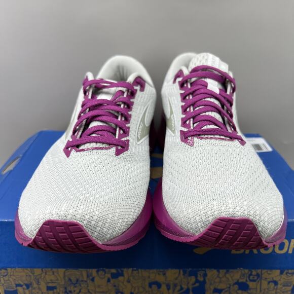 Brooks Levitate 5 Running Shoes Women Size 9.5 Gray Purple Comfort Low Sneakers - Picture 2 of 9